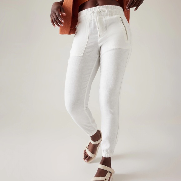 Athleta Cabo Linen Jogger size 8T - Picture 2 of 11